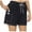 Navy pants for women, variant on Wycnly on Sale Shorts for Women Womens Shorts Fashion High Waist Drawstring Lightweigh Stretchy Short Pants Casual Summer Plus Size Loose Straight Leg Pocket Shorts