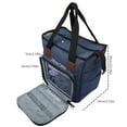 thumbnail image 4 of Hvxrjkn Knitting Bag,Yarn Storage Tote with Compartments for Knitting Needles, Crochet Hooks, Knitting Project and Accessories, Bag Only, 4 of 6