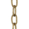 thumbnail image 2 of B&P Lamp® Antique Brass Finish Large Loop 5 Gauge Oval Chain, 2 of 2