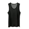 HAWEE Slim Fit Men’s Tank Tops-Ice Silk Mesh Vest Outer Wear Fitness Exercise Loose Thin Tank Undershirts Summer Vest