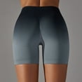 thumbnail image 6 of Women Seamless Scrunch Workout Shorts High Waisted Booty Lifting Gym Yoga Shorts Gray,M, 6 of 6