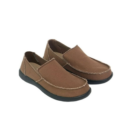 

Fangasis Mens Loafers Slip On Walking Shoes Comfort Flats Men Casual Shoe Driving Lightweight Non-Slip Brown US 10