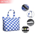 thumbnail image 2 of Blue and White Checkered Pattern Travel Tote Bags for Women Carry On,Large Weekender Bags for Women Travel,Multi Functional Duffle Bag for Work,Shopping,Sports, 2 of 5