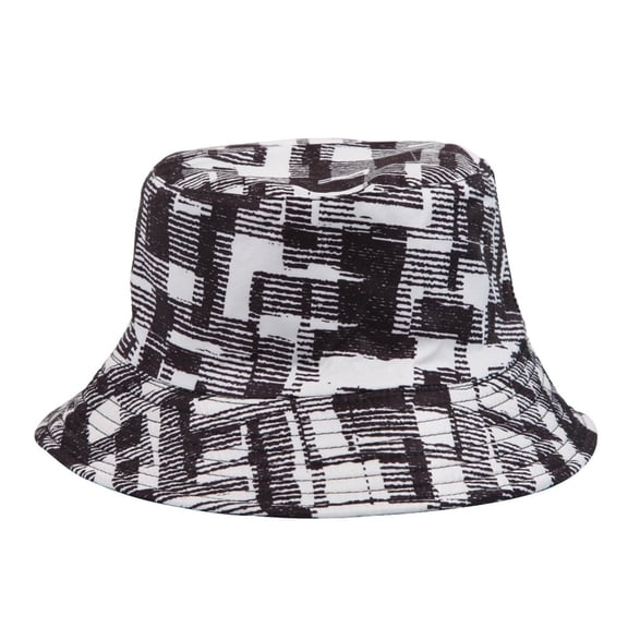 Iyufng Unisex Bucket Hat Checkered Printed Summer Casual Outdoor Sun Hat