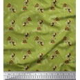thumbnail image 1 of Soimoi Polyester Crepe Fabric Star,Knife & Circus Dog Cartoon Fabric Prints by Yard 52 Inch Wide, 1 of 3