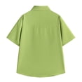 thumbnail image 4 of Mens Short Sleeve Button up Beach Shirt Mens Tshirts Cotton Loose Fit Summer Shirts for Teens Cheap Mens Shirts Casual order again, 4 of 4