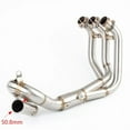 thumbnail image 3 of Motorcycle Exhaust Pipe Systems Modified Stainless Steel Front Pipe For Yamaha FZ-09 MT-09 XSR900 2014-2020, 3 of 6