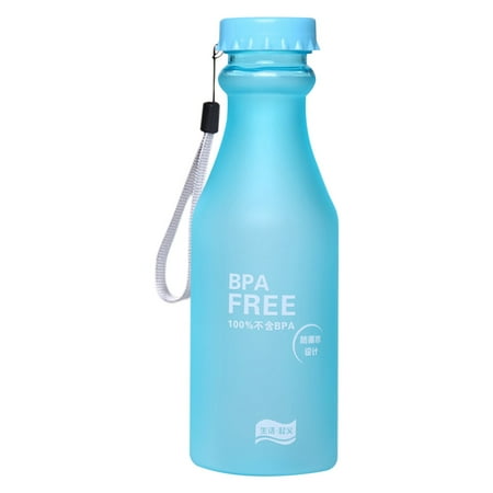 

WPNMASNP 17.5 Oz Bottle Plastic Cup Transparent Matte Portable Not Easy To Break Water Cup Outdoor Sports Travel Water Bottle Portable Leak-Proof