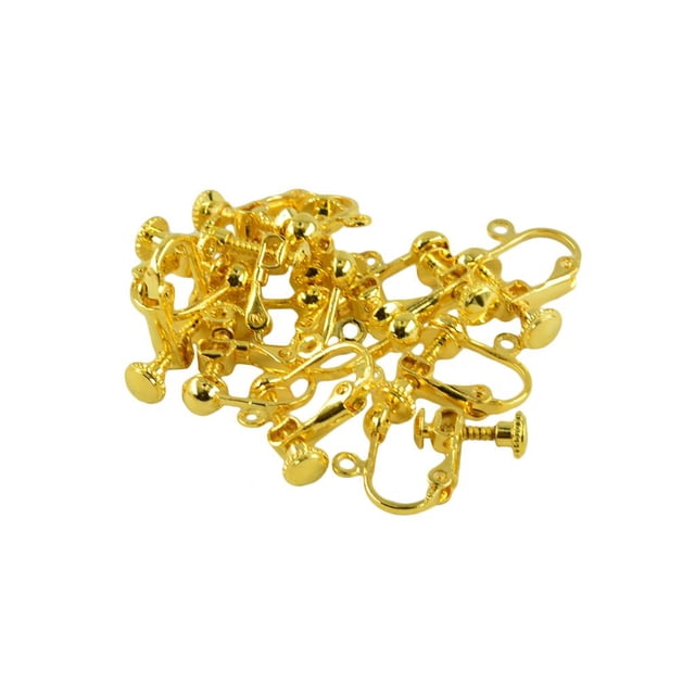 Tornillo de tón piezas en el convertidor de pendientes , Oro Zulema Resultados de la joyería del pendiente del clip