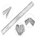 thumbnail image 2 of Innovative Design Folding Ruler Pack/1, unfolds to a Length of 30cm (12"), When Folded, it conveniently Reduces to a Compact Size of 15cm(6 "), Clear Ruler 12", Portable and Easy to Carry, 2 of 6