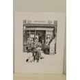 thumbnail image 2 of Candy Store by Emanuel Schary Black and White Lithograph 12 x 16, 2 of 11