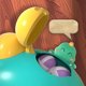 thumbnail image 5 of Juguete de juego de tiro de dinosaurio, el mejor regalo para niños y niñas para niños (12 bolas, 1 verde) Sywqhk libre de BPA, 5 of 9