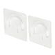 thumbnail image 5 of Soporte adhesivo para barra de cortina de ducha, montaje en pared, agarre ajustable, accesorios de baño, sin taladro, resistente, peso de 5 kg, plástico transparente, paquete de 2, 5 of 7