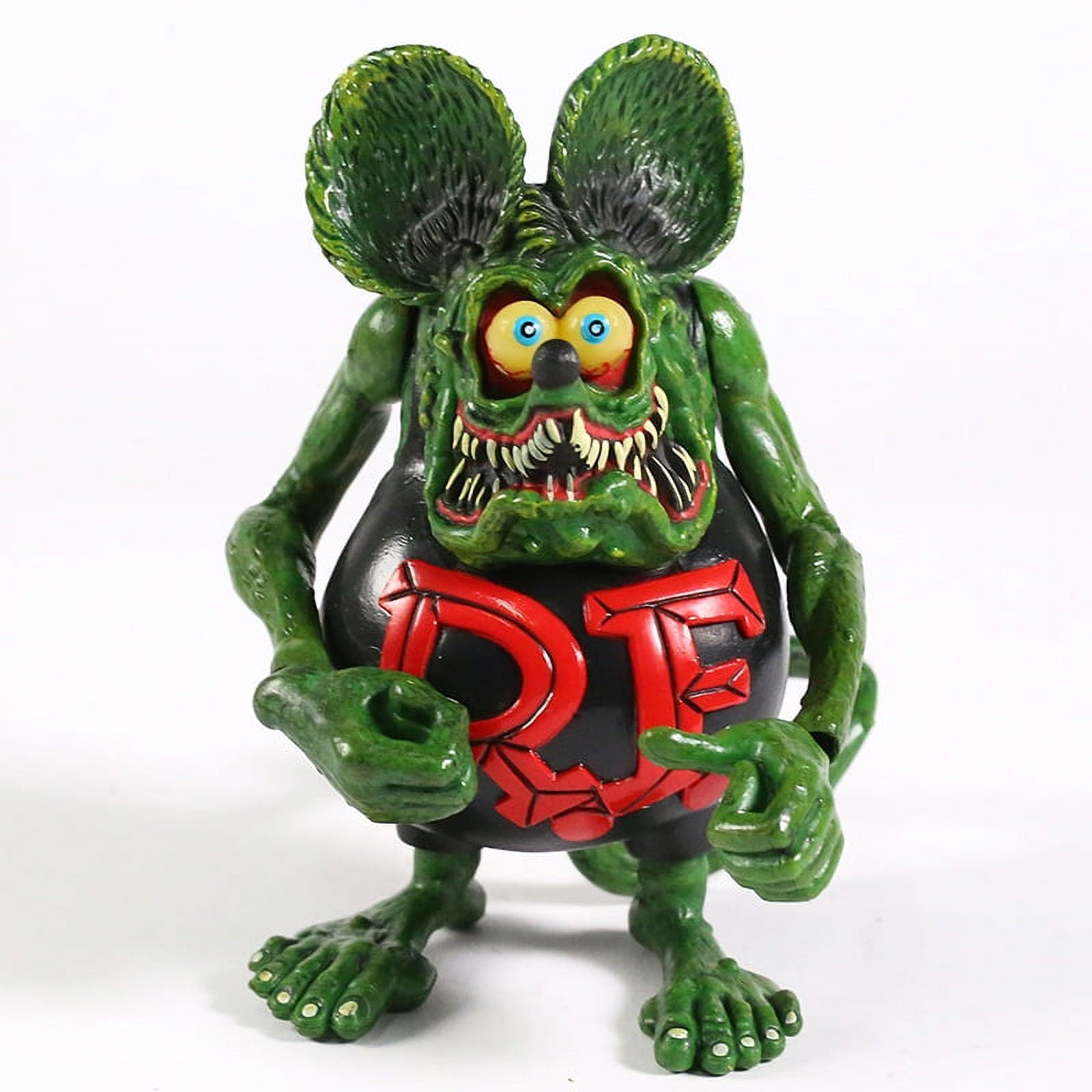 Figurina Raton Figura de acción de PVC de ratón Rat Fink, modelo coleccionable, muñeco ...