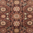 thumbnail image 1 of Ahgly Company Machine Washable Indoor Square Abstract Saffron Red Area Rugs, 6' Square, 1 of 7