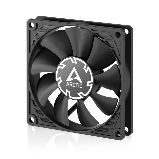 Arctic P8 Slim Pwm Pst - Ventilador De Pc Ventilador De Caja De 80 Mm Optimizado Para Presión Estática Con Conexión Pst (Tecnología Pwm Sharing) Ventilador Dc Extra Delgado - 15 Mm 300-3000 Rpm - Negr
