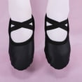 thumbnail image 2 of Miqool Ballet Dance Shoes for Kids Stretch Soft Sole Elastic Strap Practice Shoes for Perform Dance Yoga, 2 of 9