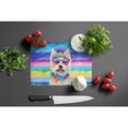 thumbnail image 2 of Westie Hippie Dawg Glass Cutting Board Large 12 in x 15 in, 2 of 5