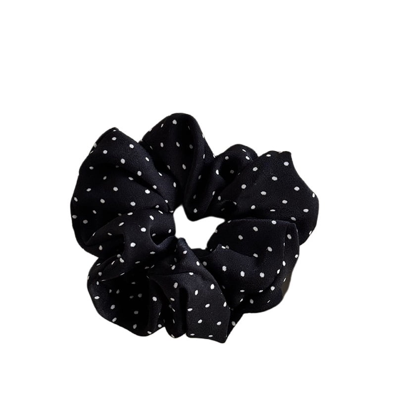 French Gentle Elegant Dot Scrunchies Women Girls Kid Elastic Hair Rubber Bands Accessories Tie Hair Ring Rope Headdress Headwear