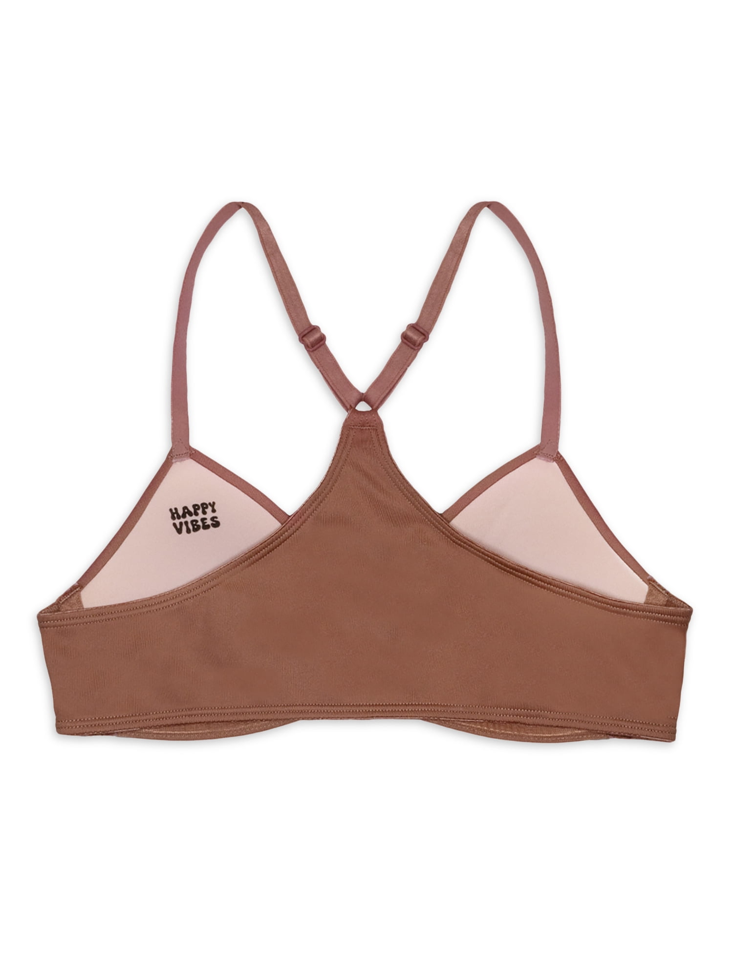 Wonder Nation Girls Front Close Wirefree T-Shirt Bra, 2-Pack, Sizes 30A-38A