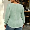 thumbnail image 6 of LUVDA Women's Cable Knit Pullover Sweater Crew Neck Loose Fit Long Sleeve Fall Winter Top, 6 of 6