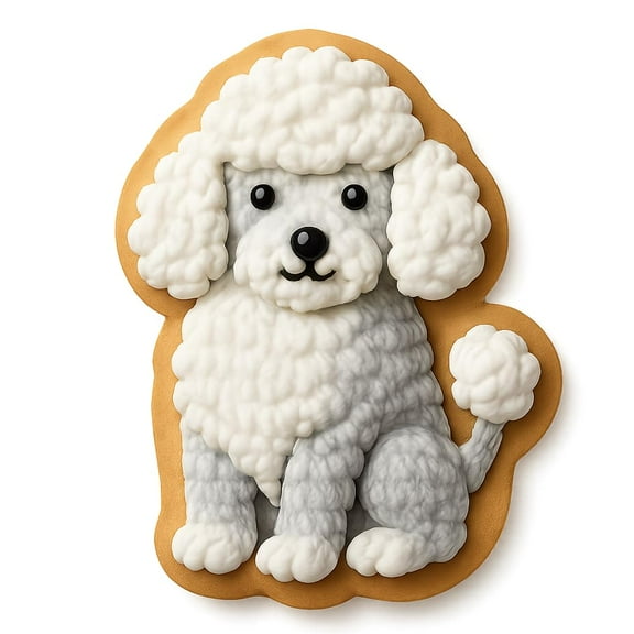 Fluffy Poodle Cookie Cutter 413 Design - 3.2x4" Creative Baking Fun