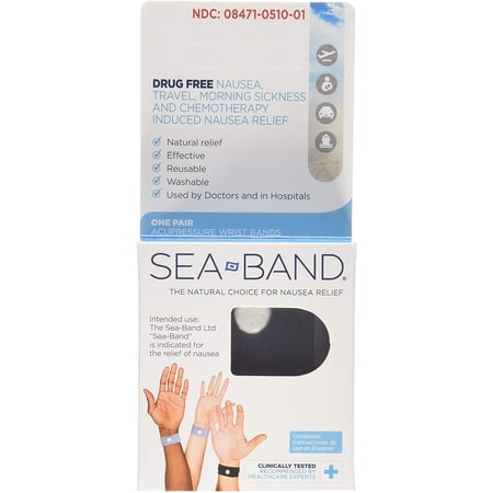 Sea-Band The Original Wristband Adults, Colors May Vary, 5 Pack