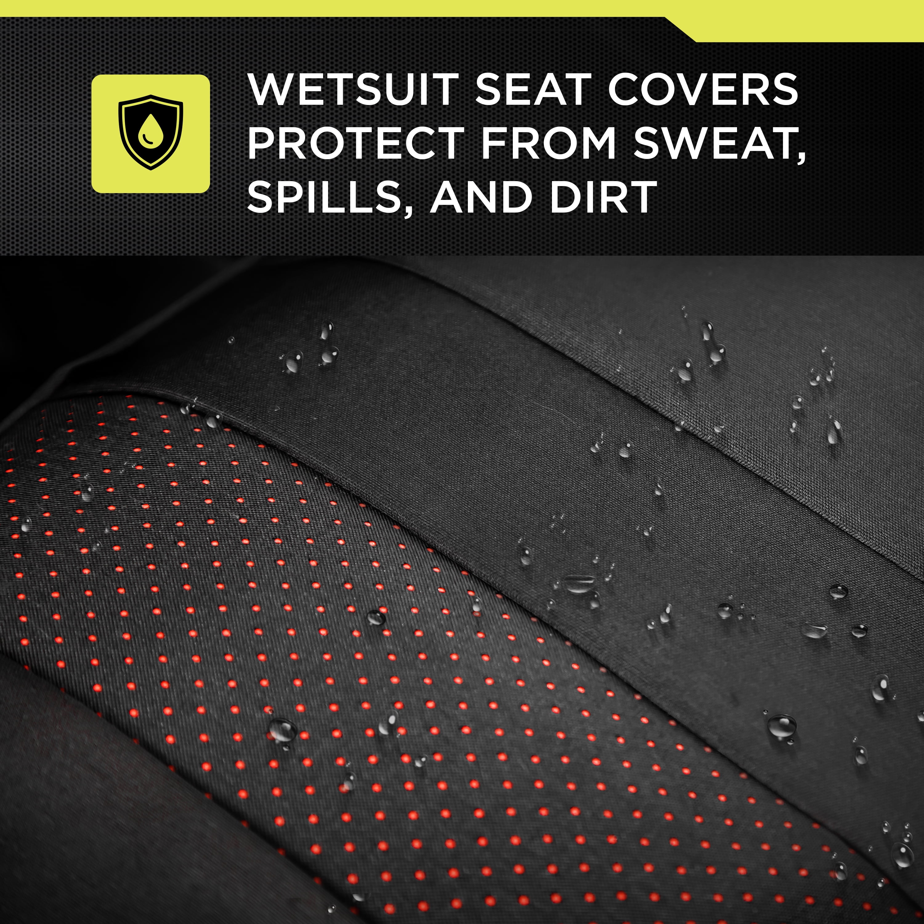 Auto Drive Eco-Friendly Waterproof Red Seat Cover for Most Cars - Universal Fit