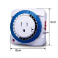 thumbnail image 4 of Temporizador de salida mecánico de 24 tiempo , aparato doméstico, reloj de , licencia de pared, enchufe . UU Oficina, Hotel, commerce business cali Colco Interruptor del temporizador mecánico, 4 of 7