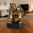 thumbnail image 5 of 2026 Animal Horses Head Sculpture Retro Resin Feng Shui Horses Statue Horse Figurine Blessing Horse Sculpture For Bookshelf, 5 of 6