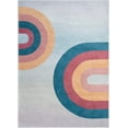 thumbnail image 2 of Well Woven Kids Rugs Kaleidoscope Rainbow Modern Multi Color Printed Distressed Machine Washable 3'3" x 5' Area Rug, 2 of 7