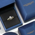 thumbnail image 4 of Gem Stone King 1.70 Cttw IGI Certified Lab Grown Diamond in 14K Two-Tone Gold Engagement Ring for Women | Emerald Cut Center Diamond 1.00 Ct | D-E Color | VS1 Clarity | Size 5, 4 of 6