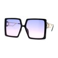 thumbnail image 3 of Womens Mod Luxe Square Plastic Butterfly Chic Sunglasses Black Purple Pink, 3 of 4