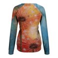 thumbnail image 5 of Camisas informales de manga larga para mujer, sudadera de cuello redondo con estampado Floral, jersey de cuello redondo, Tops tipo túnica holgados Pompotops FGAJ1873, 5 of 5