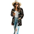 thumbnail image 2 of SCRAWLGOD Mushroom Cardigans for Women Trendy Lightweight Sweatshirt Jacket Women Long Sleeve Ladies Cardigan with Pockets Size L Stretchy Womens Long Comfy Cardigan, 2 of 7