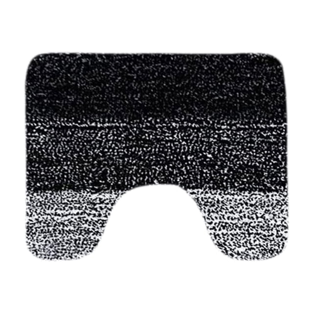 TACILIP Bathroom Rugs, Absorbent Microfiber Plushes Bath Mat U Shape Toilet Mats Bathroom Rugs Soft Comfortable Absorption Non-Slide Thick Machines Washable Easier To Dry Dark, Gifts for Men