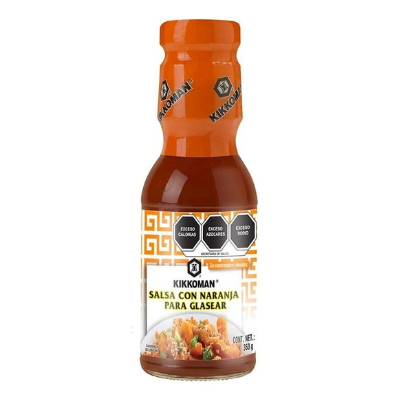 Salsa de soya Kikkoman con naranja para glasear 353 g