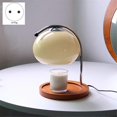 thumbnail image 2 of Retro Glass Candle Warmer Lamp Dimmable Aromatherapy Candle Lamp Bedside Table Lamp Study Office Home Decor EU Plug, 2 of 5
