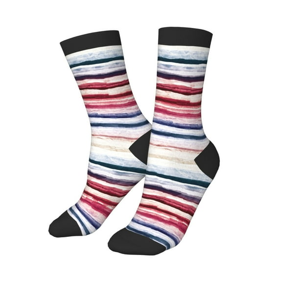 Kids Boys Girls Socks Fun Novelty Toddler Socks Funny Crew Children Teenage Soccer Socks Grunge Stripes Trendy