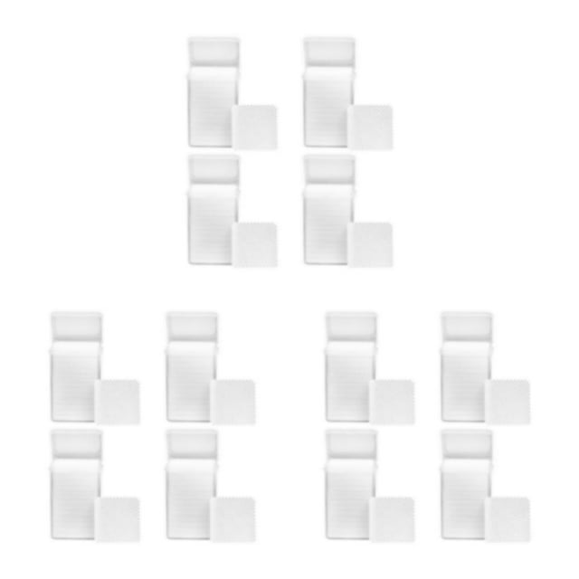Qarigey Juego de 4 toallitas de uñas de profesional para manicura tipo salón en casa, herramienta de manicura para quitar hojas, color blanco Type1 NO1