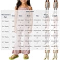 thumbnail image 4 of Agkizg Big Girls Clothing Set Striped 2 Piece Outfit Sleeveless Camisole Flare Pants Set, 4 of 5