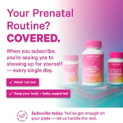 Pink Stork Total Prenatal Vitamins with DHA, Biotin, Folate, Choline, Iron - Non GMO, 60 Daily Capsules