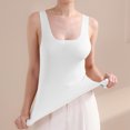 thumbnail image 4 of IUYRTFE Women's Sleeveless Round Neck Tank Top Stretch Fitted Basic Camisole for Layering and Daily Wear, 4 of 7