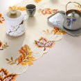thumbnail image 5 of Thanksgiving Embroidered Maple Leaves Fall Dining Table Runners, Autumn Festival Polyester Dresser Scarf, 5 of 5