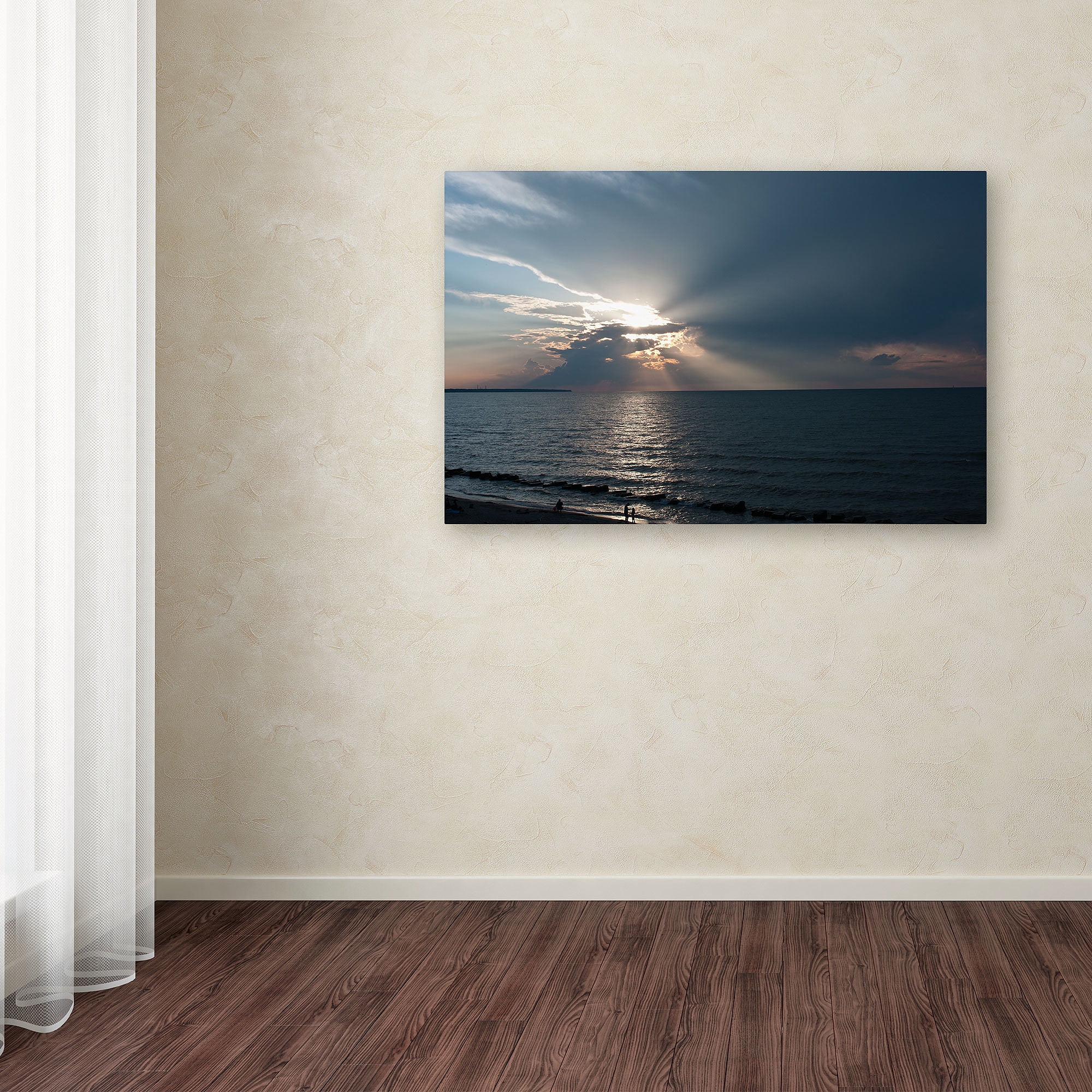 Trademark Fine Art "Waiting for Sunset" Canvas Art by Kurt Shaffer