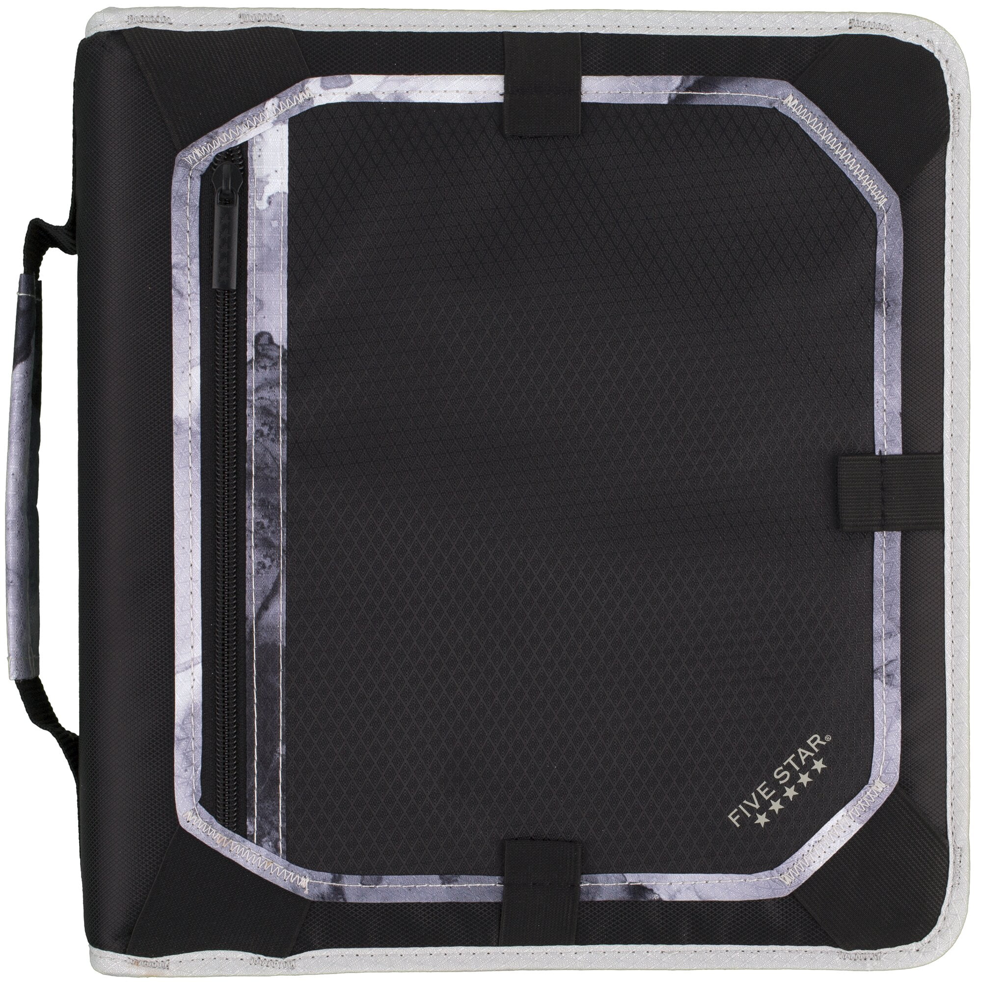 Five Star 2" 3-Ring Zipper Binders Black/Gray (29052IT8)