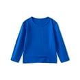 thumbnail image 3 of Grblisyd Girls Long Sleeve Shirts Fall Trendy Plain Shirts Size 10-12 Kids Crew Neck T Shirts Cute Girls Tops Teen Girls Clothes ,Royal Blue 3-4Y, 3 of 3