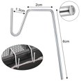 thumbnail image 4 of Christmas Light Clips Gutter Grid Hooks Light Hanger Hanging Hook for Outdoor String Lights Decoration (Silver), 4 of 6
