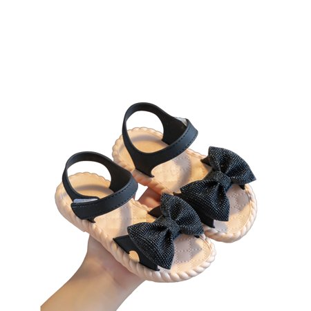 

Binpure Breathable Summer Little Girls Sandals Soft Sole Non-slip Shoes