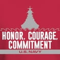 thumbnail image 3 of CafePress - Navy Honor Courage Commitment Dark T Shirt - Men's Classic Graphic Cotton T-Shirt, 3 of 4